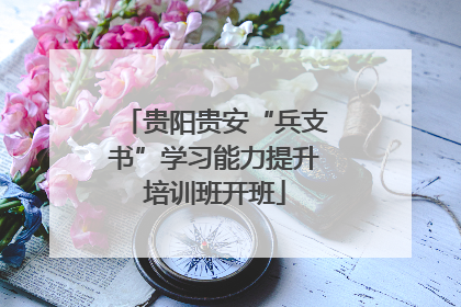 贵阳贵安“兵支书”学习能力提升培训班开班