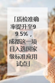 质检准确率提升至99.5%，成都这一项目入选国家级标准应用试点