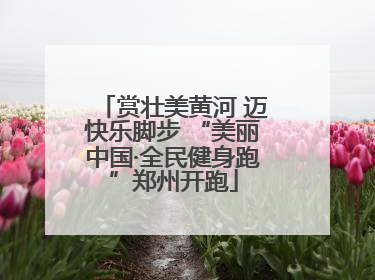 赏壮美黄河 迈快乐脚步 “美丽中国·全民健身跑”郑州开跑