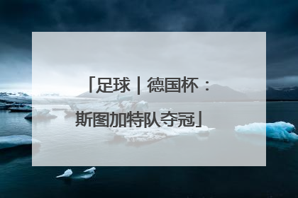 足球｜德国杯：斯图加特队夺冠