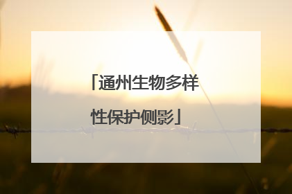 通州生物多样性保护侧影