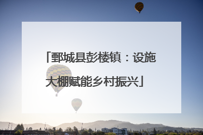鄄城县彭楼镇：设施大棚赋能乡村振兴
