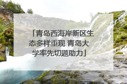 青岛西海岸新区生态多样重现 青岛大学率先切题助力