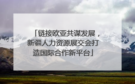链接欧亚共谋发展，新疆人力资源展交会打造国际合作新平台