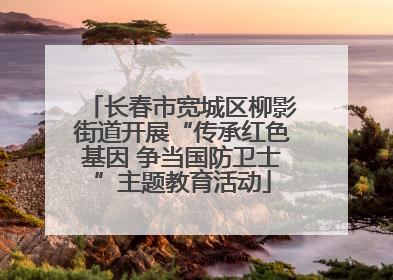 长春市宽城区柳影街道开展“传承红色基因 争当国防卫士”主题教育活动