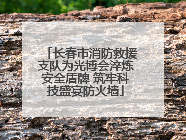 长春市消防救援支队为光博会淬炼安全盾牌 筑牢科技盛宴防火墙