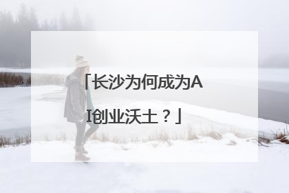 长沙为何成为AI创业沃土？