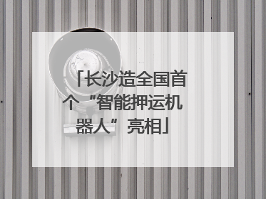 长沙造全国首个“智能押运机器人”亮相