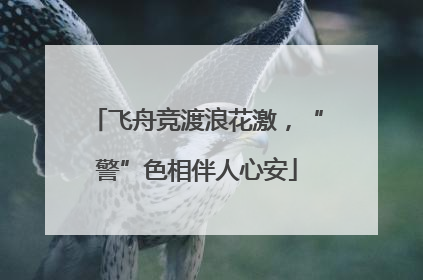 飞舟竞渡浪花激，“警”色相伴人心安