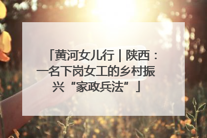 黄河女儿行｜陕西：一名下岗女工的乡村振兴“家政兵法”