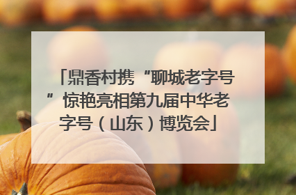 鼎香村携“聊城老字号”惊艳亮相第九届中华老字号（山东）博览会