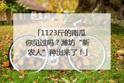 1123斤的南瓜你见过吗？潍坊“新农人”种出来了！