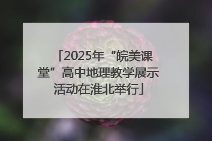 2025年“皖美课堂”高中地理教学展示活动在淮北举行