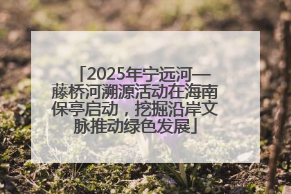 2025年宁远河—藤桥河溯源活动在海南保亭启动，挖掘沿岸文脉推动绿色发展