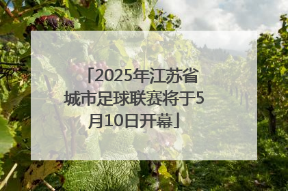 2025年江苏省城市足球联赛将于5月10日开幕