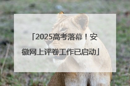 2025高考落幕！安徽网上评卷工作已启动