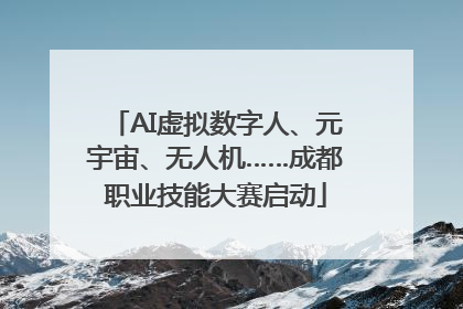 AI虚拟数字人、元宇宙、无人机……成都职业技能大赛启动
