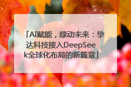 AI赋能，绿动未来：挚达科技接入DeepSeek全球化布局的新篇章