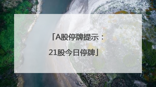 A股停牌提示：21股今日停牌